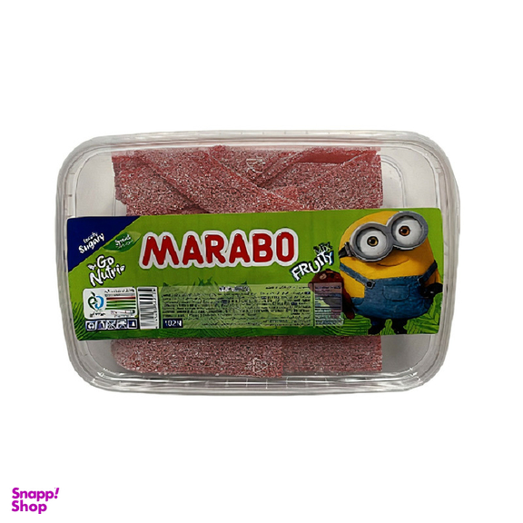 پاستیل نواری با طعم توت فرنگی مارابو وزن 900 گرم