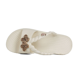 دمپایی زنانه شیما مدل فانتزی رنگ سفید