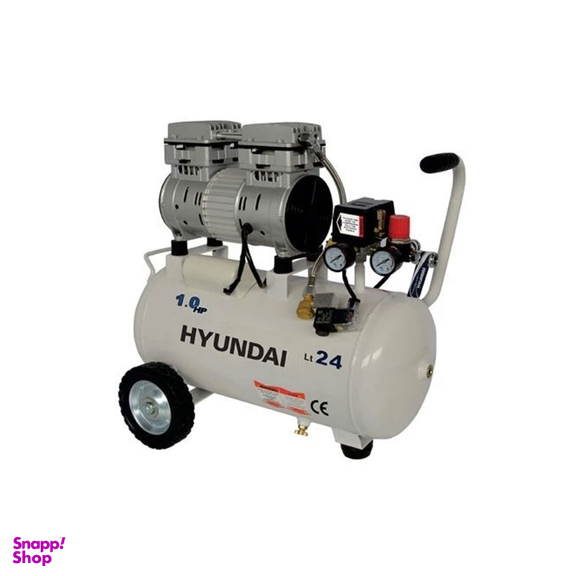 کمپرسور باد سایلنت هیوندای (Hyundai) مدل 1024-AC حجم 24 لیتر