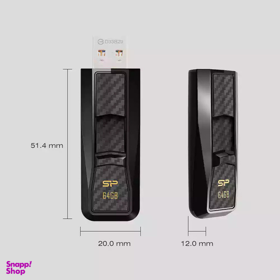 فلش مموری سیلیکون پاور مدل Blaze B50 ظرفیت 256 گیگابایت