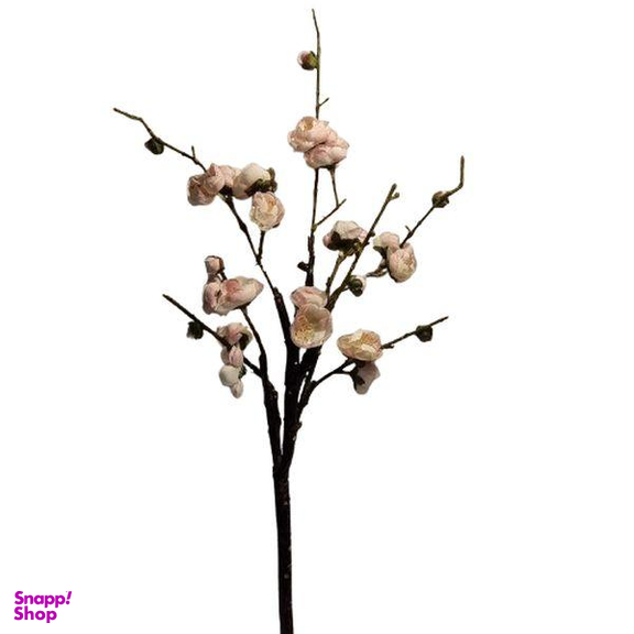 گل مصنوعی مدل شکوفه به رنگ سفید صورتی