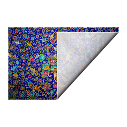 کاغذ کادو ترمه طراحان ایده مدل کاشی گل و مرغ کد TRM515