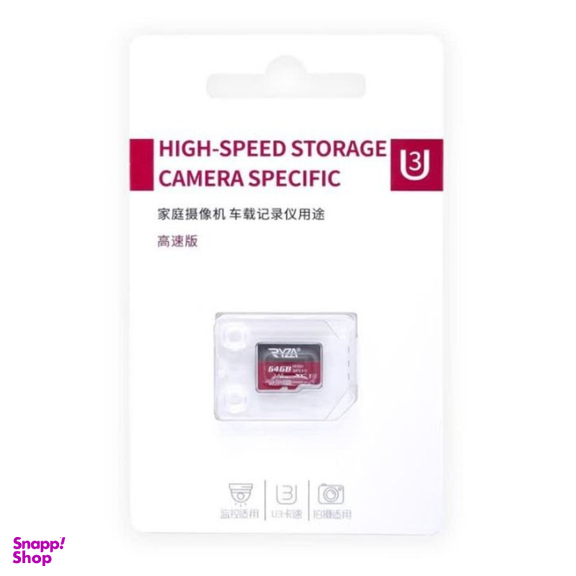 کارت حافظه MicroSDXC مدل RYZA U3 ظرفیت 64 گیگابایت
