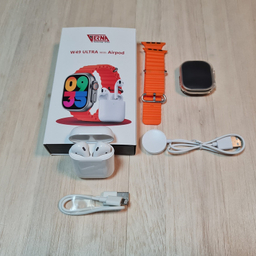 ساعت هوشمند ورنا مدل W49 Ultra به همراه هندزفری بیسیم مدل Airpod