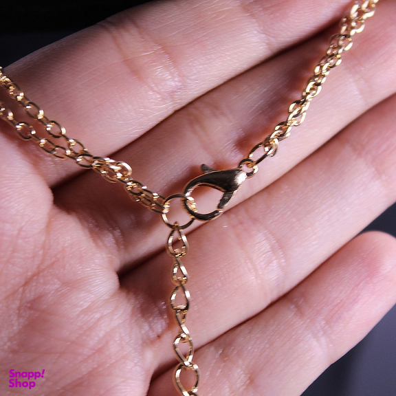 گردنبند زنانه طرح ماه و ستاره و الماس مدل آریا چند رج کد 08