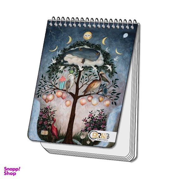 دفترچه یادداشت سیمی 80 برگ دارکوب مدل درختی کد 137/9