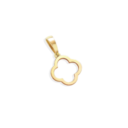 پلاک گردنبند طلا 18 عیار زنانه اپال گلد مدل ونکلیف توخالی 00235