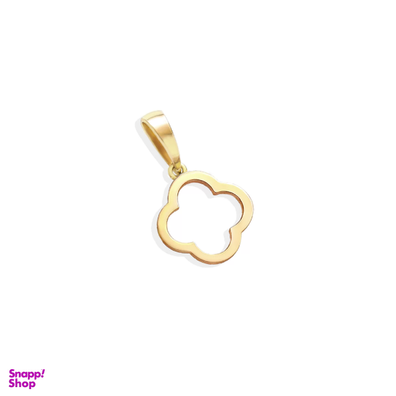 پلاک گردنبند طلا 18 عیار زنانه اپال گلد مدل ونکلیف توخالی 00235