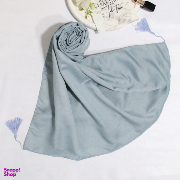 شال زنانه آنالیا مدل نخی دور دوخت منگوله دار کد 9613