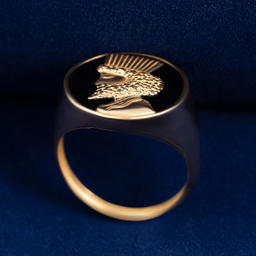 انگشتر طلا 18 عیار زنانه جواهری سون کد 5704