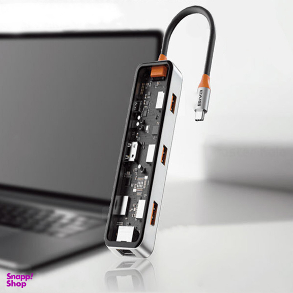 هاب 8 پورت USB-C بیوا مدل HUB-03