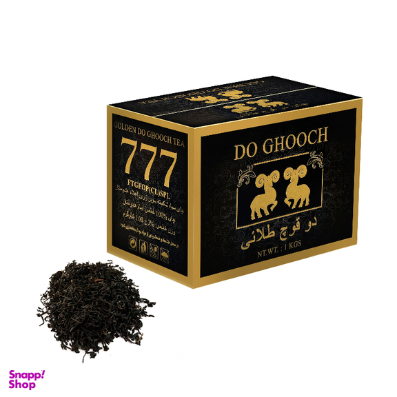 چای سیاه شکسته طلایی دو قوچ وزن 1 کیلوگرم