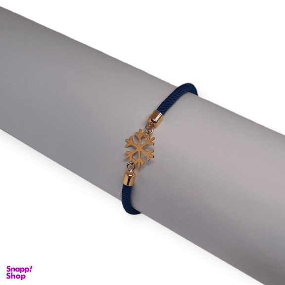 دستبند طلا ۱۸ عیار زنانه طرح دونه برف کد 00277