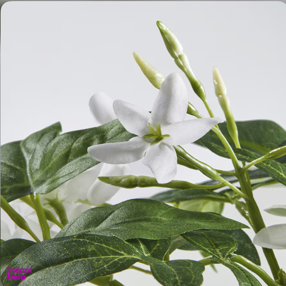 گلدان ایکیا مدل fejka کد 60593225 به همراه گل مصنوعی