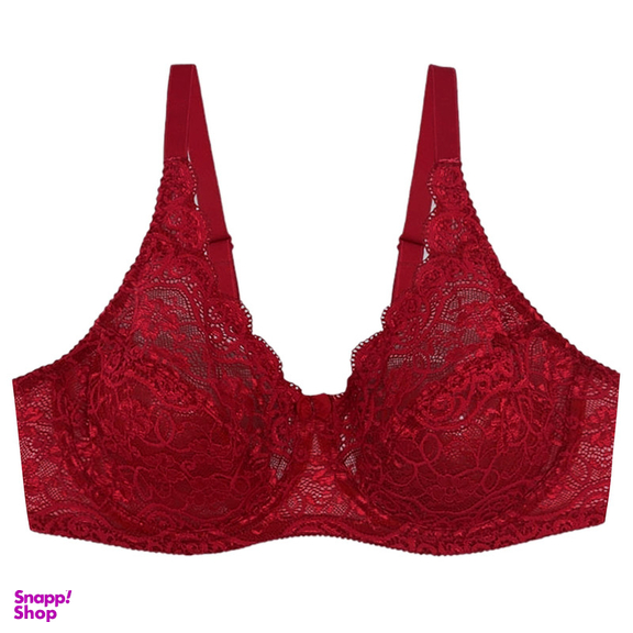 سوتین زنانه شاندرمن مدل فنردار کد 5080-2440-610 رنگ زرشکی