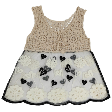 تاپ زنانه مدل دانتل پرو کد 07 رنگ کرم