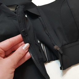 نیم تنه ورزشی زنانه مدل بند چسبی کد 5018 رنگ مشکی