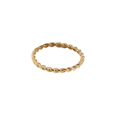 انگشتر طلا 18 عیار زنانه طلاجات مدل پیچ ساغر کد 1025 سایز 53