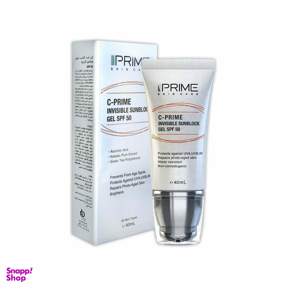 ژل ضد آفتاب SPF 50 پریم مدل C-Prime حجم 40 میلی لیتر