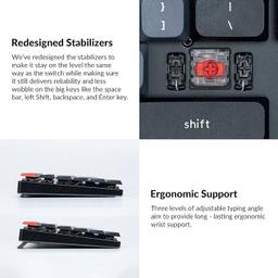 کیبورد باسیم مکانیکال کیکرون مدل Keychron K3 Pro Red Switch