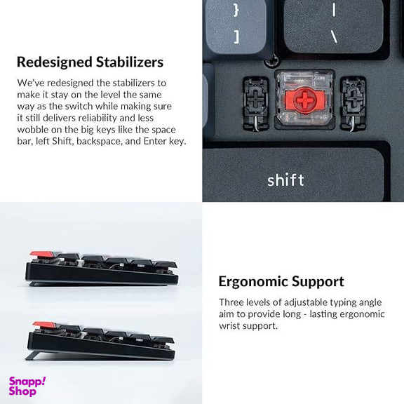 کیبورد باسیم مکانیکال کیکرون مدل Keychron K3 Pro Red Switch