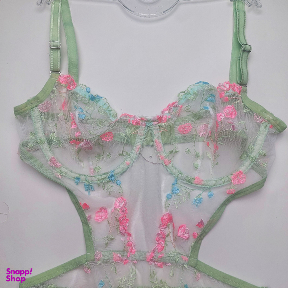 بادی زنانه نوشه پوش کد 90007 رنگ سفید