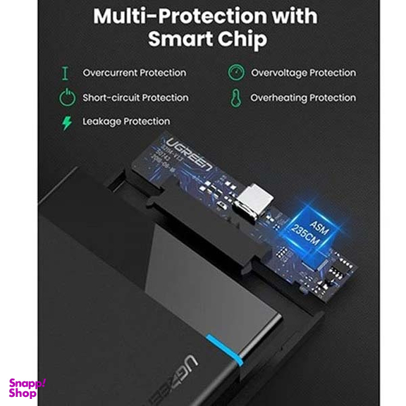 باکس هارد 2.5 اینچ Type-C 3.1 gen2 یوگرین US221