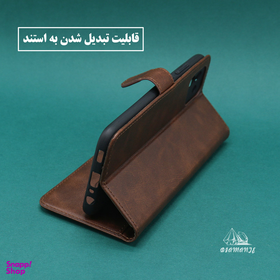 کیف کلاسوری دیامانته مدل Scusa Bk مناسب گوشی موبایل سامسونگ Galaxy A22 5G به همراه بند آویز