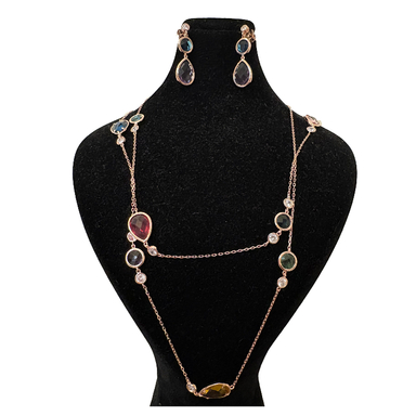 نیم ست نقره زنانه گیرا مدل Stone کد G999