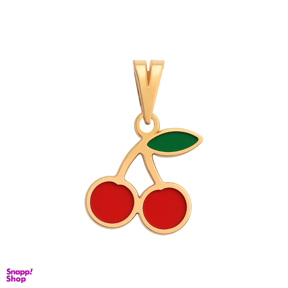 آویز گردنبند طلا 18 عیار زنانه دیانا مدل گیلاس کد 128