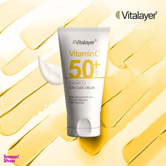 کرم ضد آفتاب ویتالیر با SPF50 مدل Vitamin C حجم 40 میلی‌‌ لیتر
