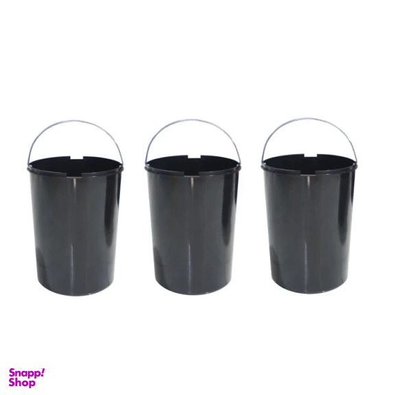 سطل زباله بهازکالا مدل YP-OSTOVANE-60CM مجموعه 3 عددی