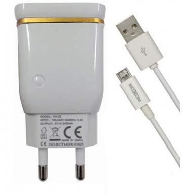 شارژر دیواری موکسوم مدل KH-22 به همراه کابل MicroUSB