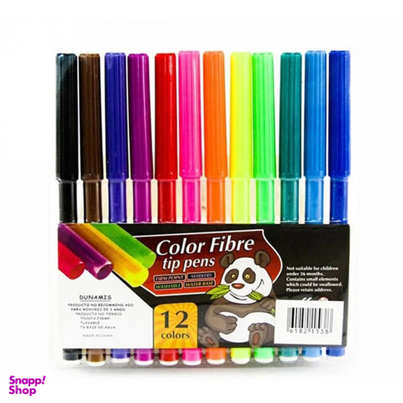 ماژیک رنگ آمیزی 12 رنگ مدل Tip Pens