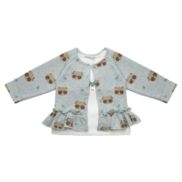 ست 3 تکه لباس دخترانه فیورلا مدل خرسی 23514