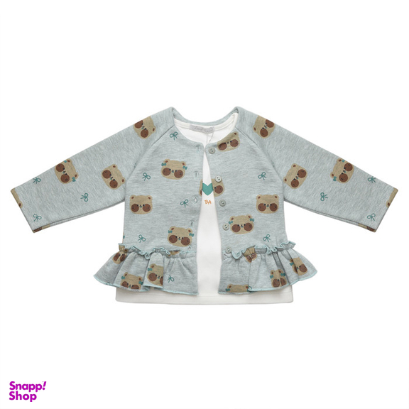 ست 3 تکه لباس دخترانه فیورلا مدل خرسی 23514