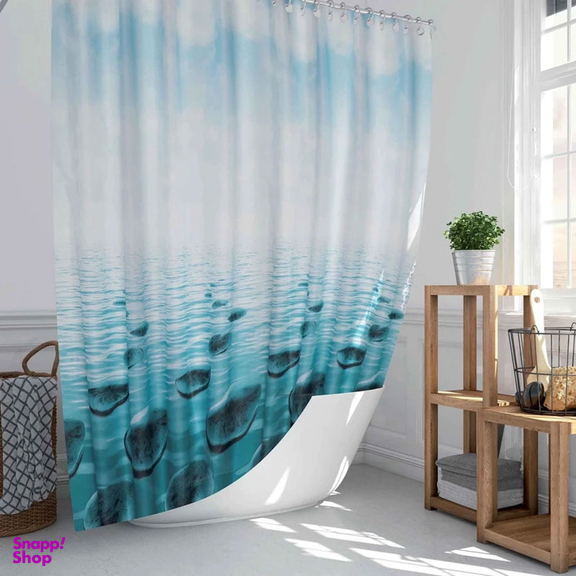 پرده حمام دلفین کد TOR-5075 سایز 200×180 سانتی متر