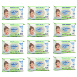 دستمال مرطوب کودک مولفیکس مدل ایزوتونیک بسته 70 عددی مجموعه 12 عددی