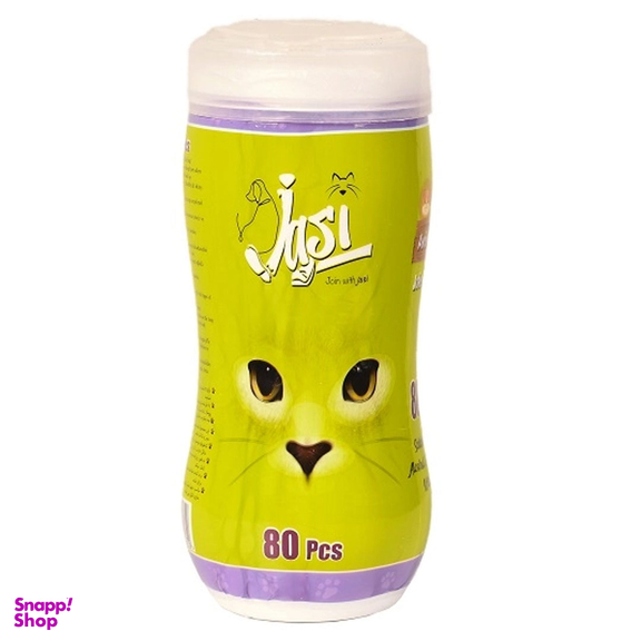 دستمال مرطوب مخصوص حیوانات ژاسی مدل Bigi بسته 80 عددی