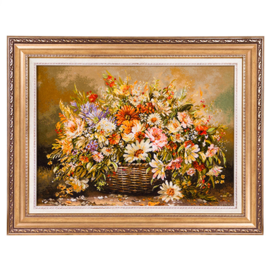 تابلو فرش دستباف سی پرشیا مدل گلدان حصیری کد 903793