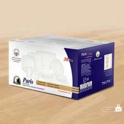 سرویس غذاخوری 30 پارچه چینی پردیس کاشان سری پاریس طرح برلیان کد 184