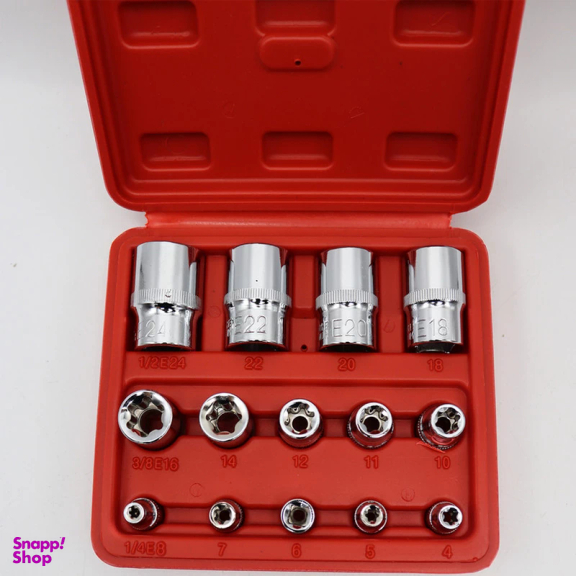 آچار بکس اسرانوی مدل E کد YP-A4-E01401 مجموعه 14 عددی