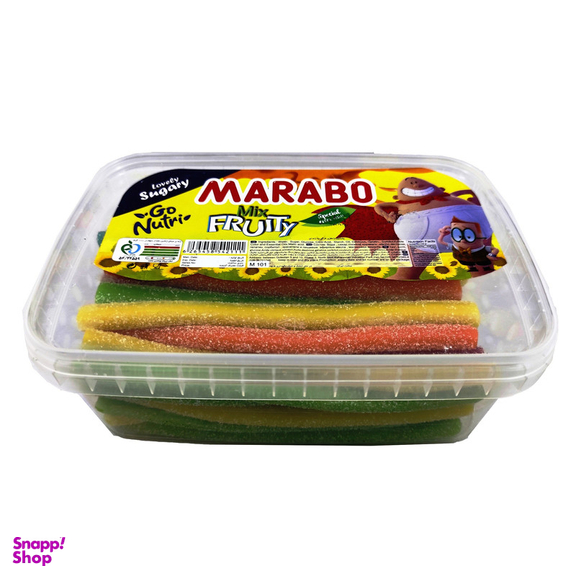 پاستیل لوله ای با طعم میوه مخلوط مارابو وزن 900 گرم