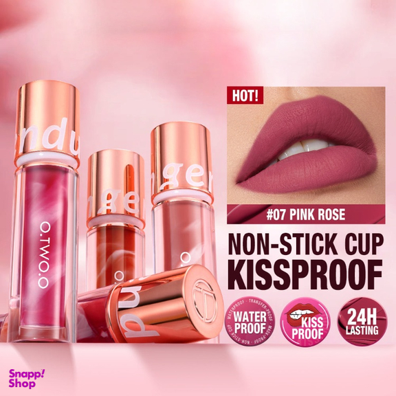 رژ لب مایع او تو او مدل لالی پاپ رنگ 01 mist pink