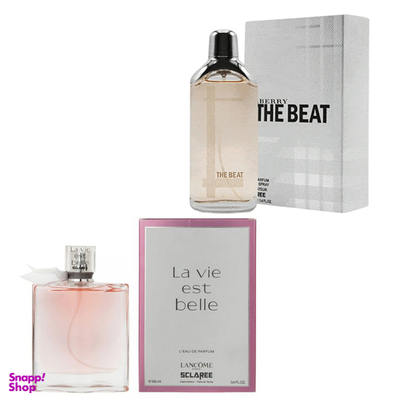 ادوپرفیوم اسکلاره مدل BURBERRY The Beat به همراه عطر Lancome La vie est belle