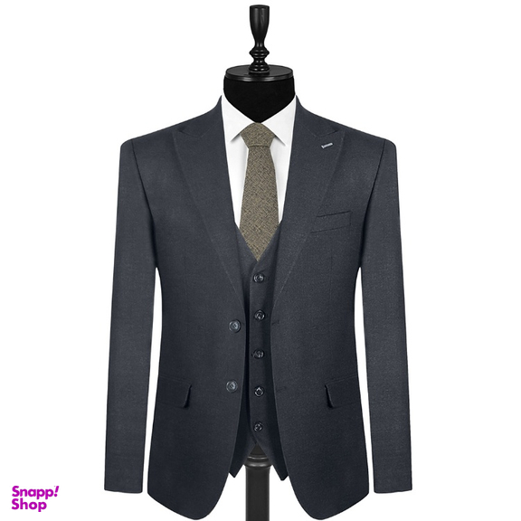 کت شلوار کمبین کج راه مدل ژیله دورو کد 1448 رنگ ذغالی