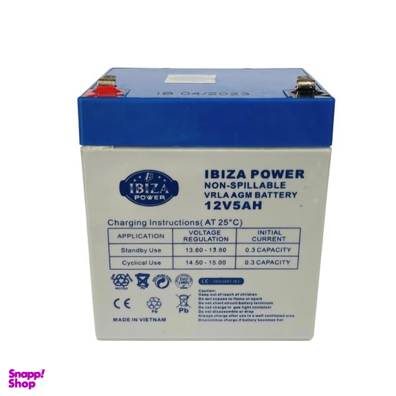 باتری UPS ایبیزا مدل 12v5A