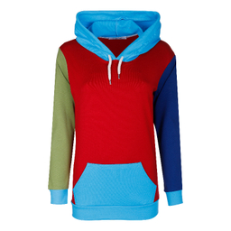 هودی اسپرت لوینت مدل کالرفول کد 6242 رنگ زمینه قرمز