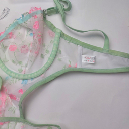 لباس خواب زنانه نوشه پوش مدل بادی توری فنردار کد 907