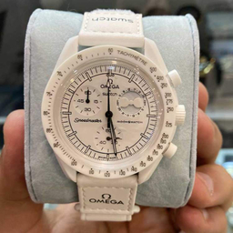 ساعت عقربه ای مردانه طرح امگا مدل MOONPHASE سه موتوره فعال